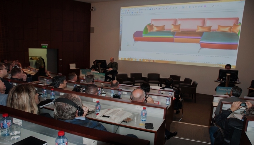 Sofa firmy Lectra była hitem konferencji dla meblarzy w Bordeaux
