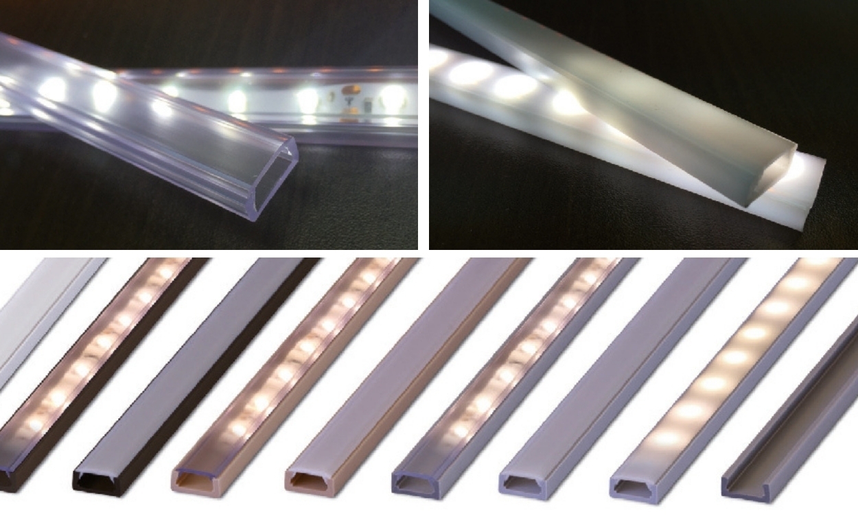 Elastyczne profile do LED stworzone z tworzywa sztucznego - producent