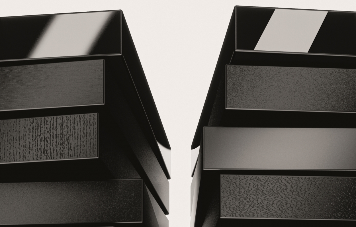 Dwie nowe struktury powierzchni obrzeży ABS